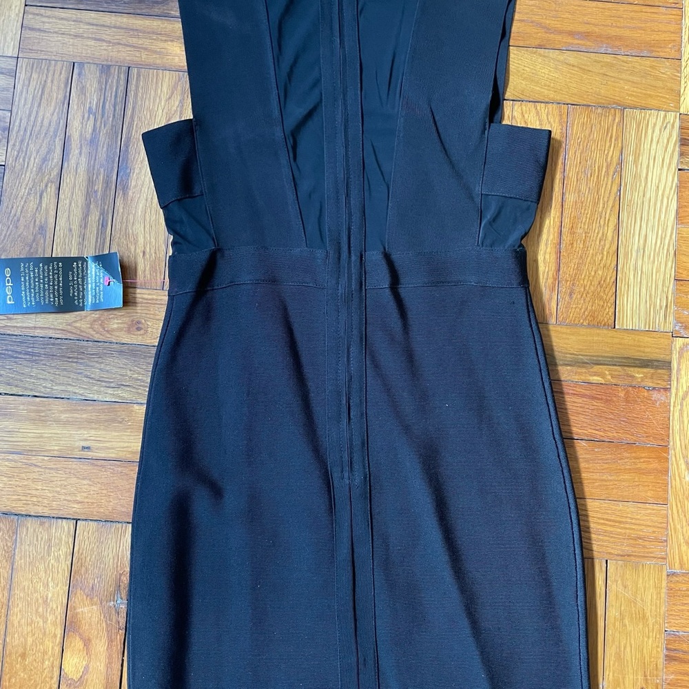 Bebe Mesh Bondage Dress BRAND NEW WITH TAGS! Sz L